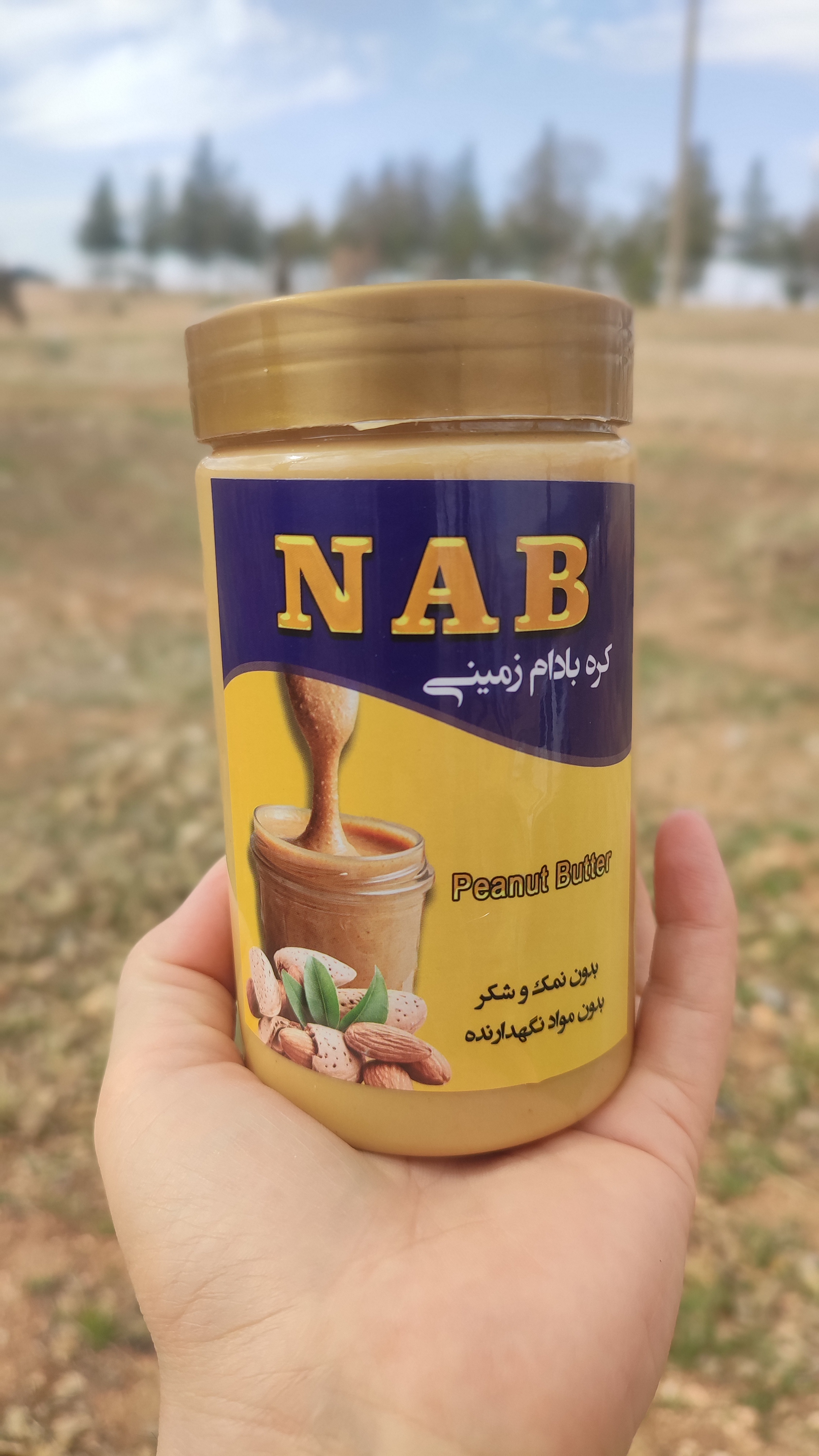 کره بادام زمینی پروتئینی
